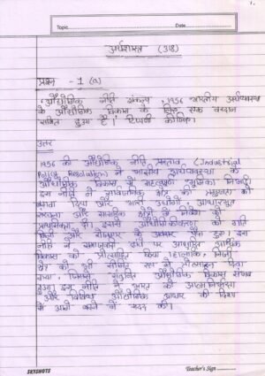 Nios Economics 318 Solved Handwritten Assignment Scanned Pdf Hindi Medium NIOS TMA 2025 - Image 2