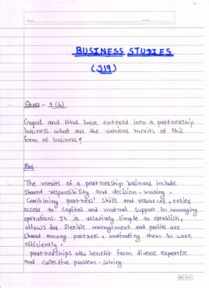 Nios Business Study 319 Solved Handwritten Assignment Scanned Pdf English Medium (NIOS TMA 2026)