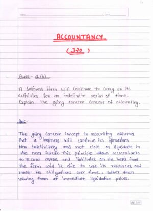 Nios Accountancy 320 Solved Handwritten Assignment Scanned Pdf English Medium (NIOS TMA 2026)