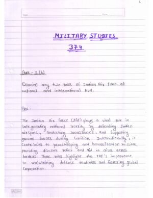 Nios Military Studies 374 Solved Handwritten Assignment Scanned Pdf English Medium (NIOS TMA 2026)
