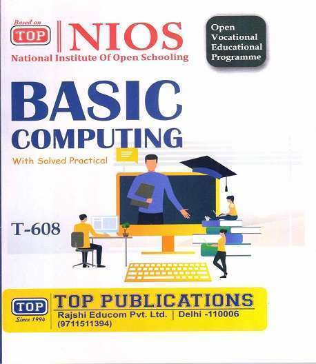 NIOS Basic Computing 608 Guide Books English Medium Top