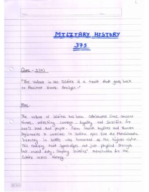 Nios Military History 375 Solved Handwritten Assignment Scanned Pdf English Medium (NIOS TMA 2026)