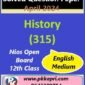 History 315 Nios Exam Solved Question Paper April 2024 Class 12