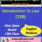 Introduction To Law 338 Nios Exam Solved Question Paper April 2024 Class 12