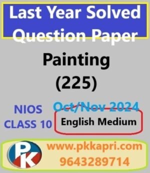 Painting 225 Nios Solved Question Paper November 2024 Class 10