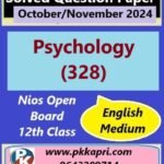 Nios Psychology (328) Solved Question Paper November 2024 Exam Class 12