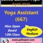 Yoga Assistant (667) Nios Exam Solved Question Paper April 2024 Class 12