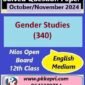 Nios Gender Studies (340) Solved Question Paper November 2024 Exam Class 12