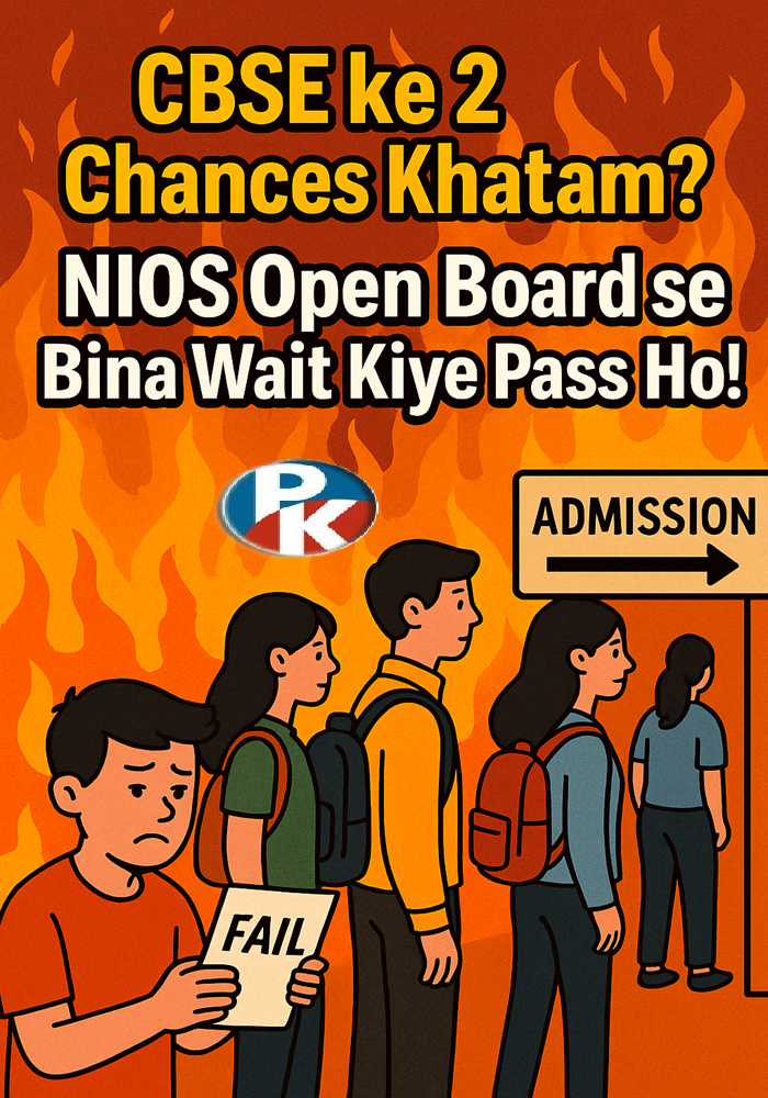 Fail Hone Par School Dobara Join Karna Mushkil? NIOS Me Bina School Ke 10th/12th Karo