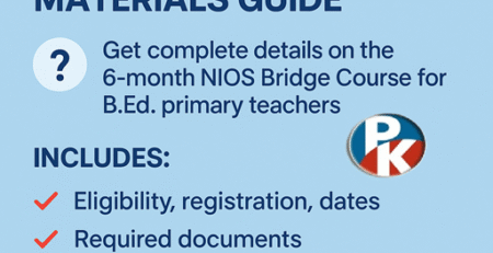 NIOS Bridge Course Study Materials & Guides 2025 For B.Ed. Teachers | NIOS TET Bridge Certificate