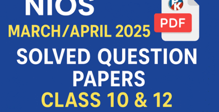 NIOS March April 2025 solved paper Class 12 PDF download