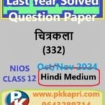 Nios Painting (332) Solved Question Paper Oct-November 2024 Exam Class 12