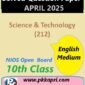 Nios Class 10 Sciecne & Technology (212) Solved Paper April 2025