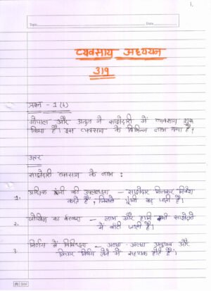 Nios Business Studies 319 Solved Handwritten Assignment Scanned Pdf Hindi Medium (NIOS TMA 2026)