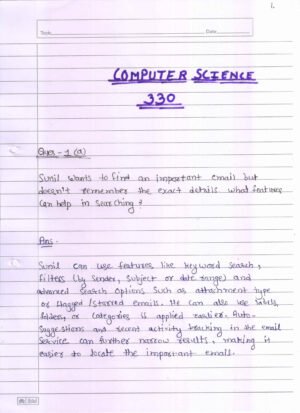 Nios Computer Science 330 Solved Handwritten Assignment Scanned Pdf English Medium (NIOS TMA 2026)