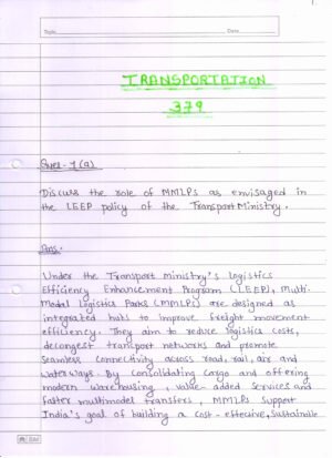 Nios Transportation 379 Solved Handwritten Assignment Scanned Pdf English Medium (NIOS TMA 2026) - Image 2