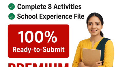 NIOS Bridge Course Practicum 2025 – Complete 8 Tasks & School Experience Solutions