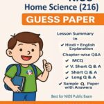 Nios Home Science 216 Guess Paper with Solved Sample Paper PDF - English Medium