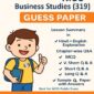 Nios Business Study 319 Guess Paper with Solved Sample Paper PDF - English Medium