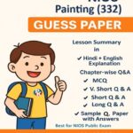 Nios Painting 332 Guess Paper with Solved Sample Paper PDF - English Medium